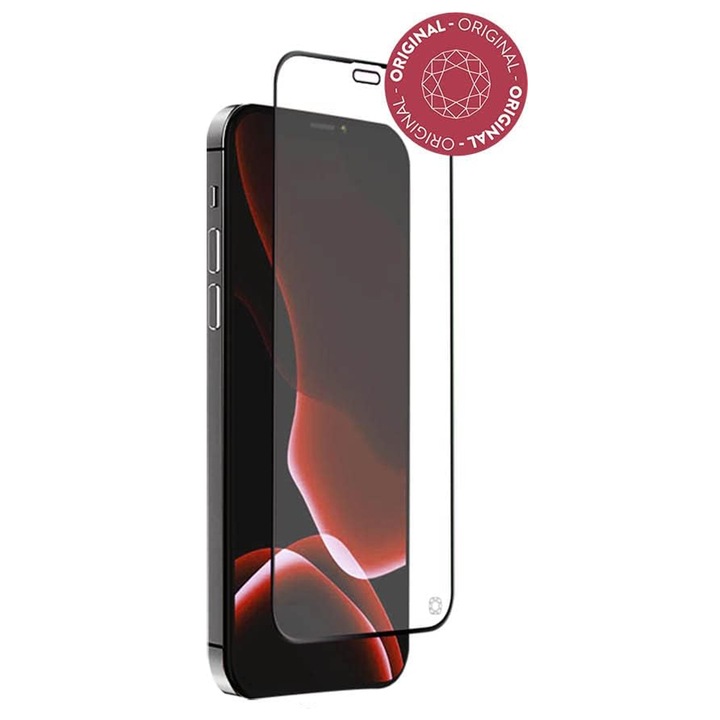 Стъклен протектор Force Glass 1441137 10-179, За iPhone 12 Mini - 5,4", Антибактериален, Органично стъкло
