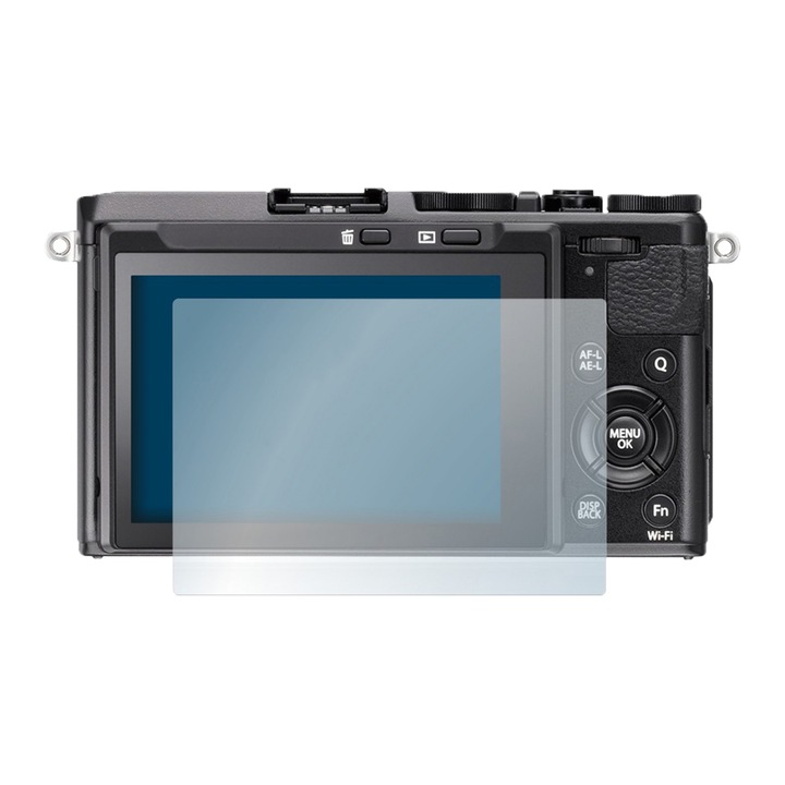 Set Folie 3 Bucati Protectie Ecran Aparat Foto Pentru Fujifilm FinePix X70, Hydrogel Regenerabil, Flexibil, Ultra Durabil, Optim Protection Technology