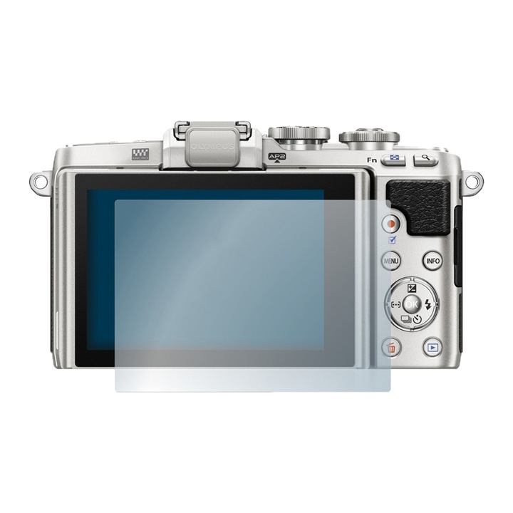 Set Folie 3 Bucati Protectie Ecran Aparat Foto Pentru Olympus PEN Lite E-PL7, Hydrogel Regenerabil, Flexibil, Ultra Durabil, Optim Protection Technology