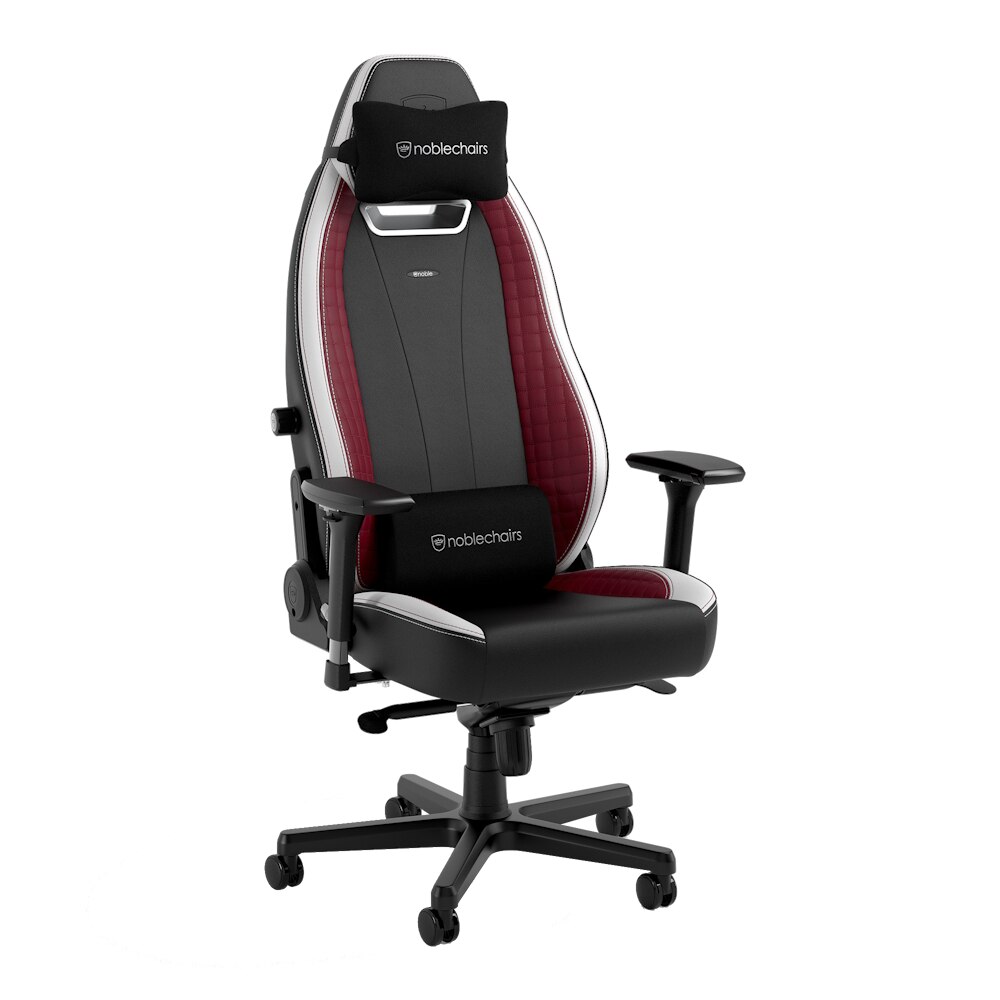 Scaun Gaming Noblechairs LEGEND BWR, High-Tech PU leather, Black/White/Red, SGL, NBL-LGD-GER-BWR-SGL