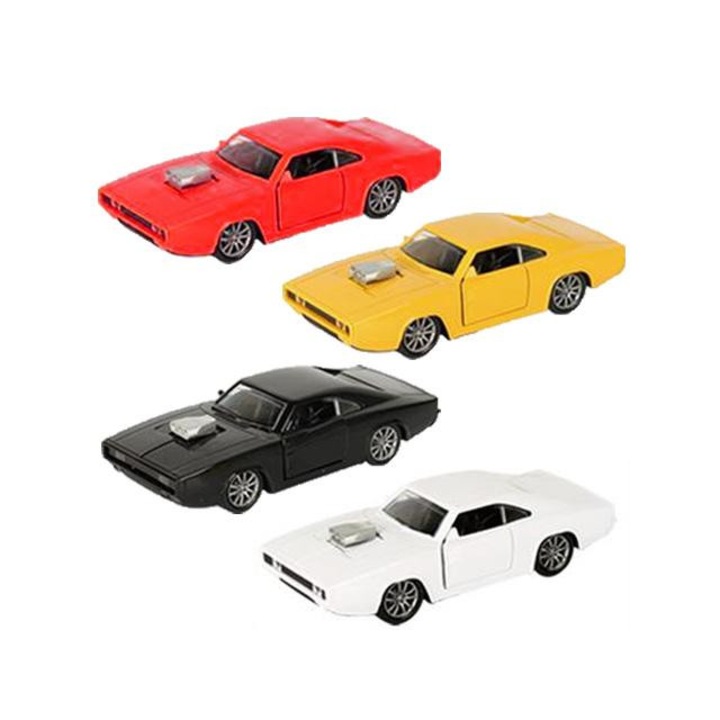 Magic Toys 6212752 Hátrahúzós Dodge Charger 500 kisautó fénnyel és hanggal 1/32 változatban