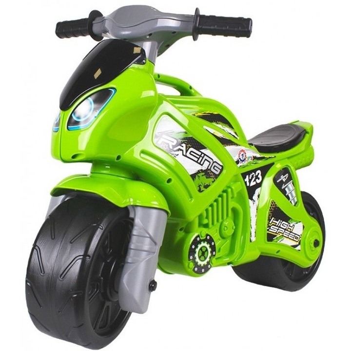 Детски мотор без педали Edea Racing, За баланс, С дръжка за пренос, 72 х 35 х 52 cm, До 30кг, 2+ Години, Зелен