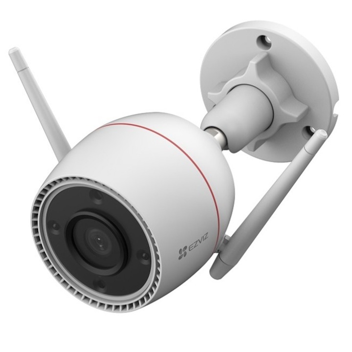 Camera de supraveghere EZVIZ H3C 2K, outdoor, Wi-Fi Camera, rezolutie 3 MP, Smart IR, Alb