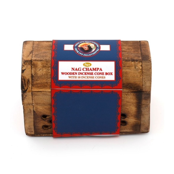 Illatos kúpok, 10 db, faládában, Nag Champa aroma