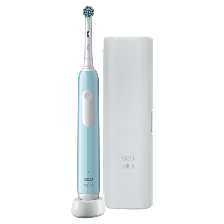 Електрическа четка за зъби Oral-B Pro Series 1 + Калъф, Карибско синьо