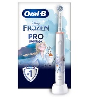 Periuta de dinti electrica Oral-B Pro Junior Frozen pentru copii 6+ ani, 3 moduri, 1 capat, Alb