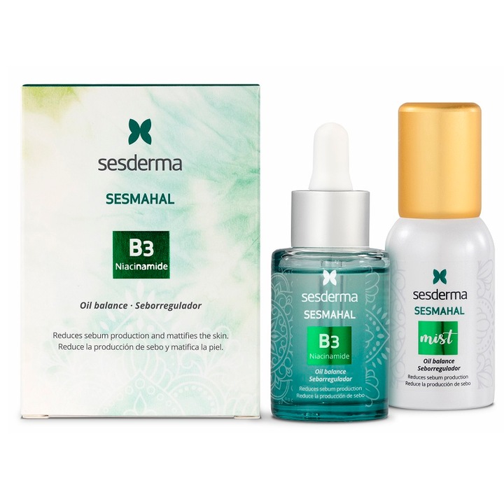 Niacinamide B3 Szérum Kiszerelés, 30 ml + B5 vitamin szérum liposzóma köd, 30 ml Sesmahal, Sesderma