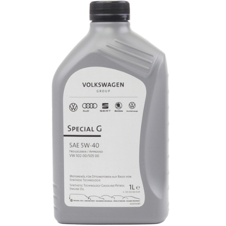 Ulei Volkswagen Pentru Motor, Special G SAE, 5W40, Sintetic, 1L - eMAG.ro