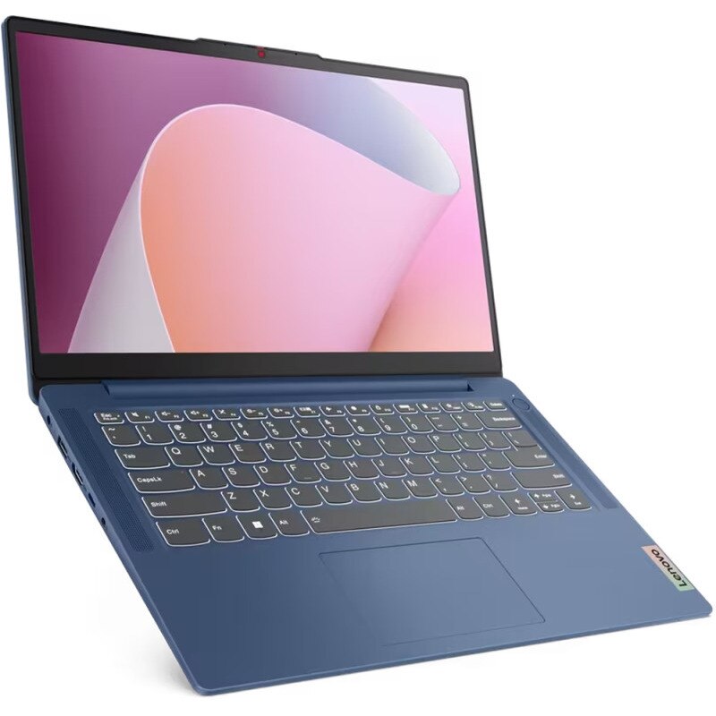 Laptop Lenovo IdeaPad Slim 3 14ABR8 cu procesor AMD Ryzen™ 7 7730U pana la 4.5 GHz, 8 nuclee, 14", Full HD, IPS, 8GB, 1TB SSD, AMD Radeon™ Graphics, No OS, Abyss Blue