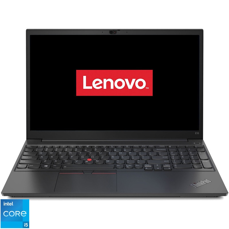Laptop Lenovo 15.6'' ThinkPad E15 Gen 2, FHD IPS, Procesor Intel