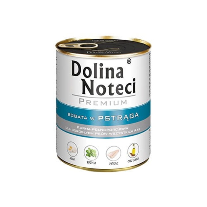 Hrana pentru caini, Dolina Noteci, Pastrav, 800 g