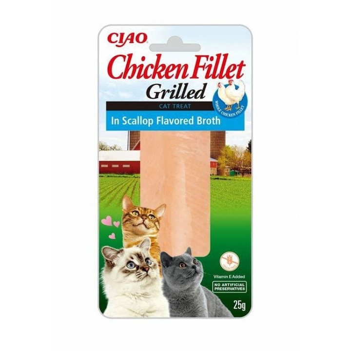 Hrana umeda pentru pisici, Ciao, cu File de pui, 25 g