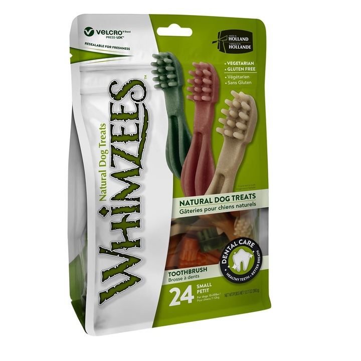 Кучешки награди, WHIMZEES, четки за зъби, размер S, 24 части