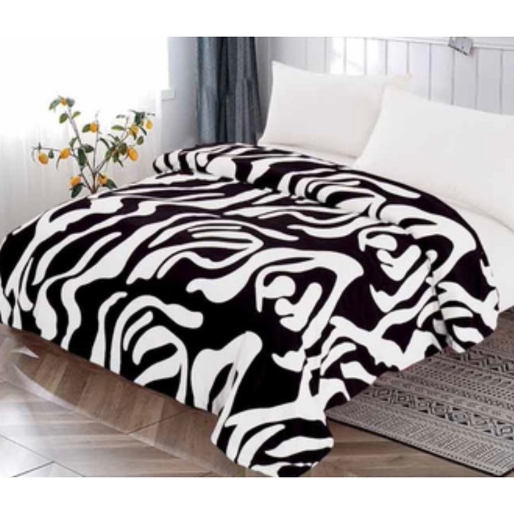 Patura de pat dublu, Cocolino, Sonia-Home, imprimeu Bicolor, 200x230cm