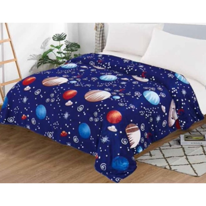 Двойно одеяло, Cocolino, Sonia-Home, щампа Вселена, 200x230см
