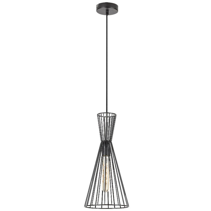 Pendul Leandros 1xE27 max. 60W IP20 negru mat
