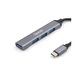 HUB extern SPACER SPHB-TYPEC-4U-01, Porturi USB:USB 3.0 x 1, USB 2.0 x 3, Conectare prin USB Type-C, Cablu 1m, Aluminiu, "SPHB-TYPEC-4U-01"