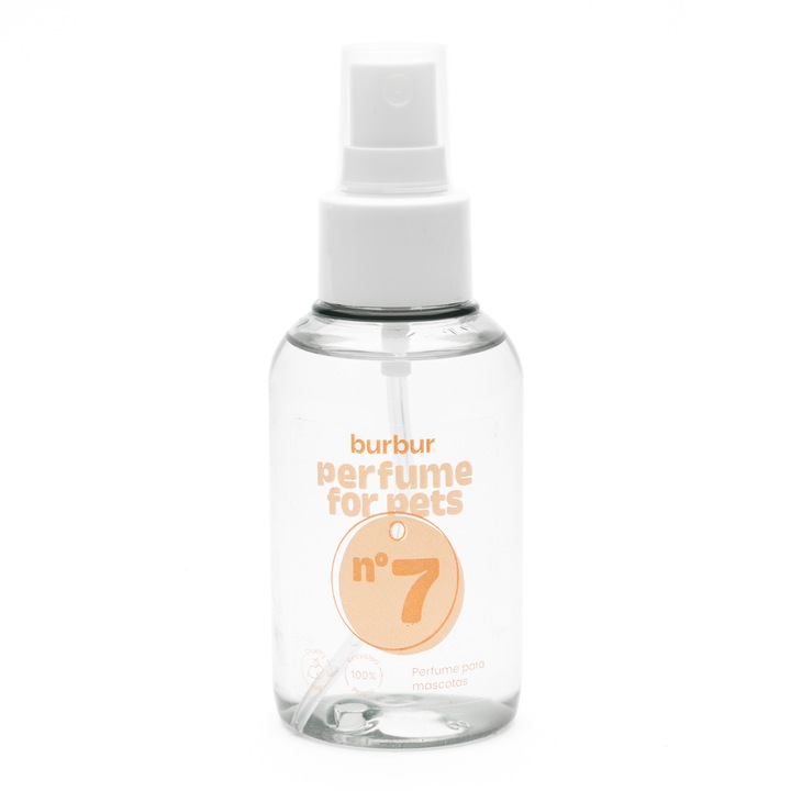 Parfum Burbur no7, pentru caini si pisici, aroma dominanta de violete, mandarine, lemn dulce, concentrat, 100 ml