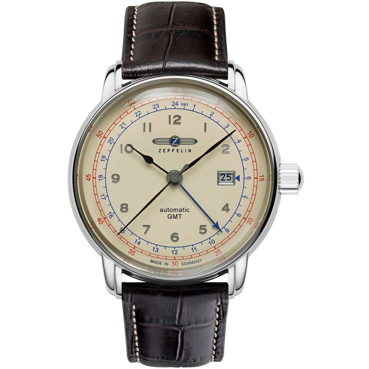 Ceas barbatesc Zeppelin 7668-5, Automatic, 43mm, 5ATM - eMAG.ro
