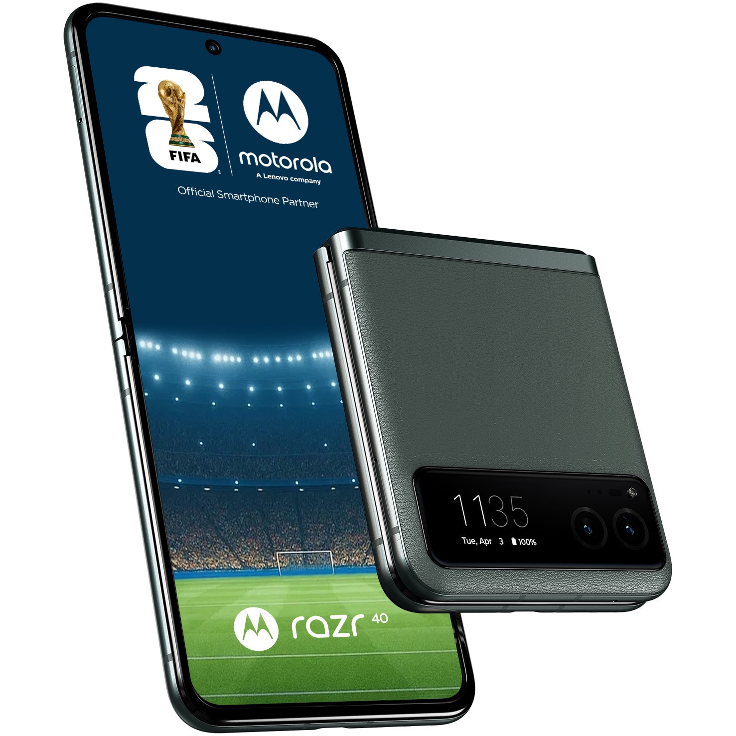 RESIGILAT: Telefon mobil motorola razr 40, Dual SIM, 8GB RAM, 256GB, 5G, Sage Green