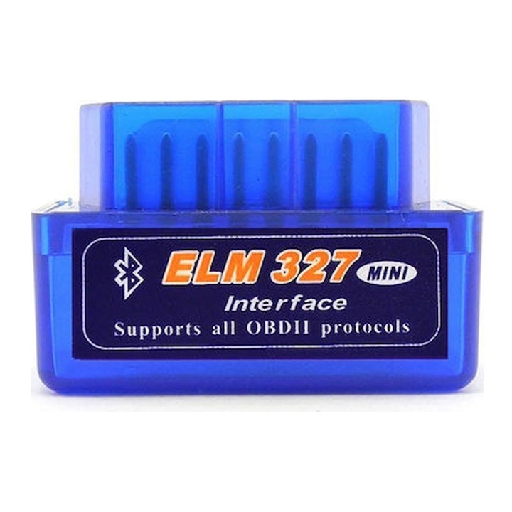 Aparat diagnoza auto, ELM327, Bluetooth, OBD II, Albastru