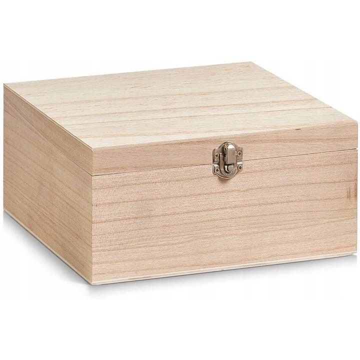 Cutie din lemn cu capac, 23 x 23 x 11 cm, ZELLER