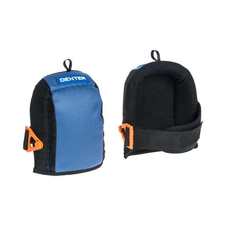 Protectii genunchi, Dexter, Albastru\Negru
