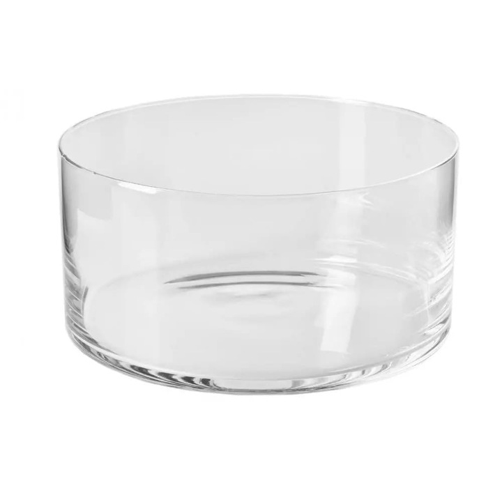Glamour egyszerű salátástál, Krosno, Üveg, 24cm
