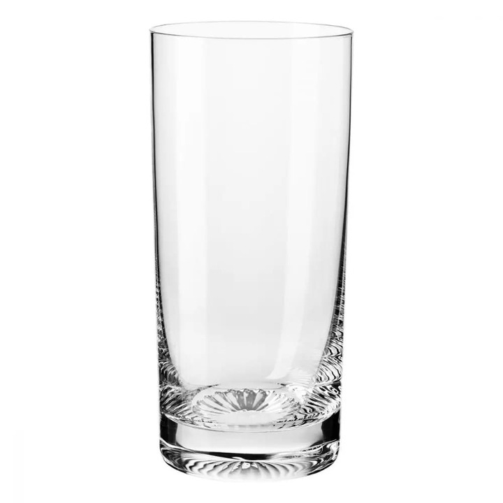 Set 6 pahare, Krosno, Sticla, 350 ml, Transparent