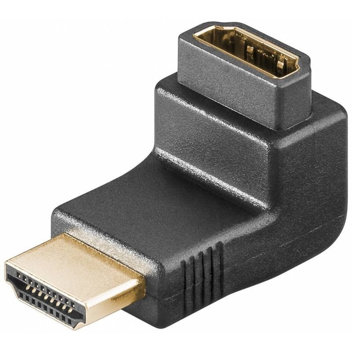 Adaptor HDMI A mama - HDMI A tata 90 grade