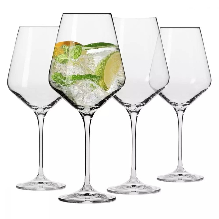 Комплект 4 чаши за червено вино, Krosno, Glass, 490 мл
