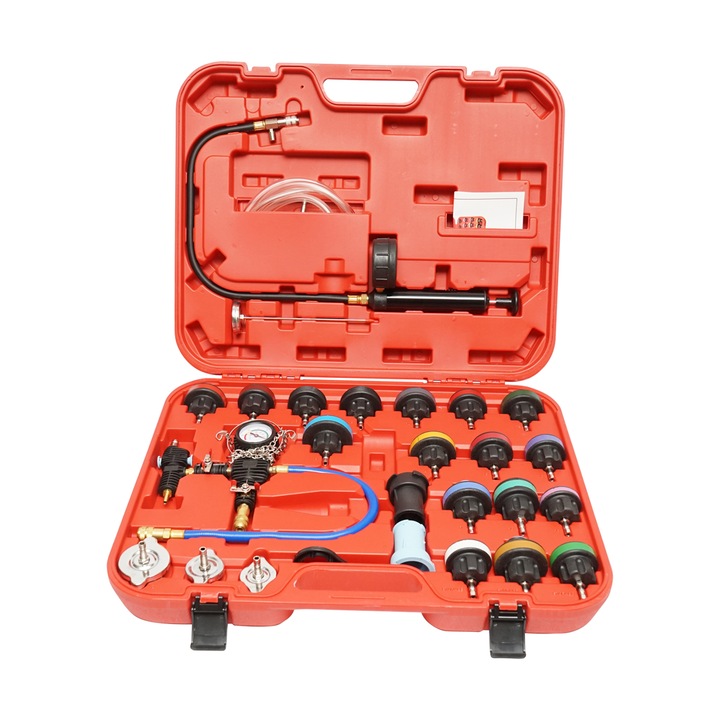 Kit testare presiune radiator, sistem de racire 28 piese Breckner Germany