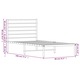 Cadru de pat metalic fara saltea vidaXL, cu tablie, alb, 75x190 cm 11.15 kg 352358