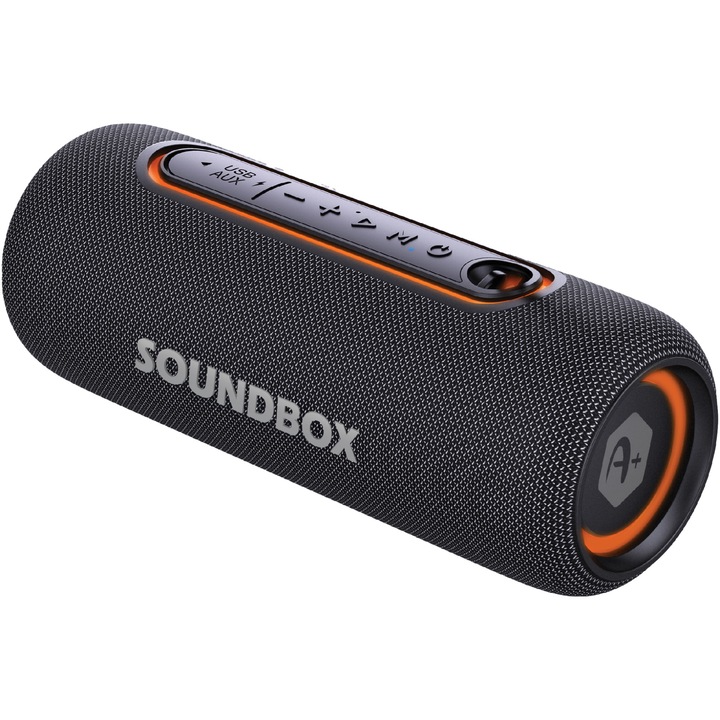 Boxa portabila bluetooth A+ Soundbox 100, 10W RMS, IPX5, Bluetooth, TWS, 2000 mAh