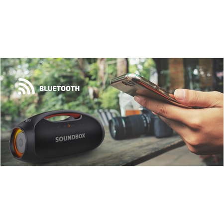 Boxa portabila bluetooth A+ Soundbox 400, 60W RMS, IPX6, Bluetooth, TWS, 7500 mAh