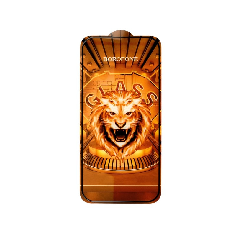 Folie Sticla Securizata Upzz Borofone Lion TG12, Compatibila Cu iPhone 12, Full Cover, Ultra Rezistenta
