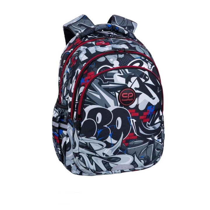 Iskolai hátizsák CoolPack, Jerry, Street Art, 28 x 39 x 15, Sok színű