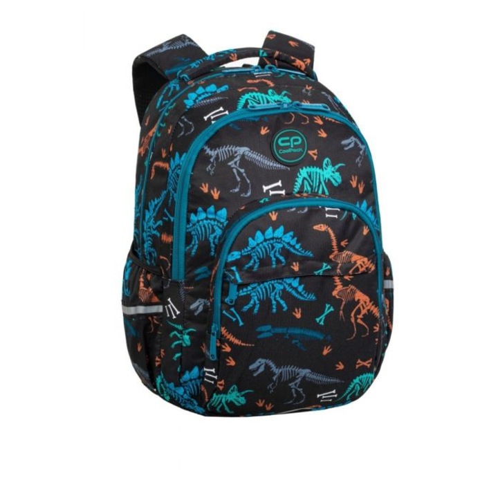 Iskolai hátizsák CoolPack, Basic plus, Fossil, 31 x 46 x 21, Sok színű