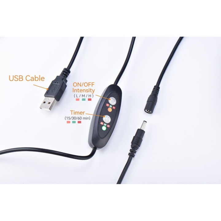 Perna pentru gat, Dispozitiv de tractiune cervicala, Alinierea, Ameliorarea durerii coloanei vertebrale cervicale, Corector Postura, 3 Nivele de Incalzire, Oprire Automata, Spuma cu Memorie, Negru