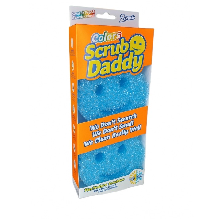 Set 2 bureti de vase, Scrub Daddy, Albastru