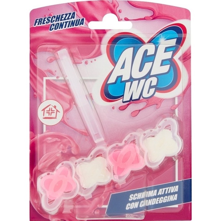 Légfrissítő WC-hez, ACE, Pink/White