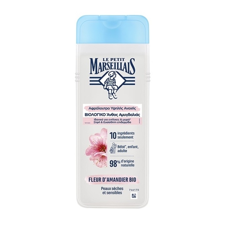 Tusfürdő, Le Petit Marseillais, Bio mandulavirág, 400 ml