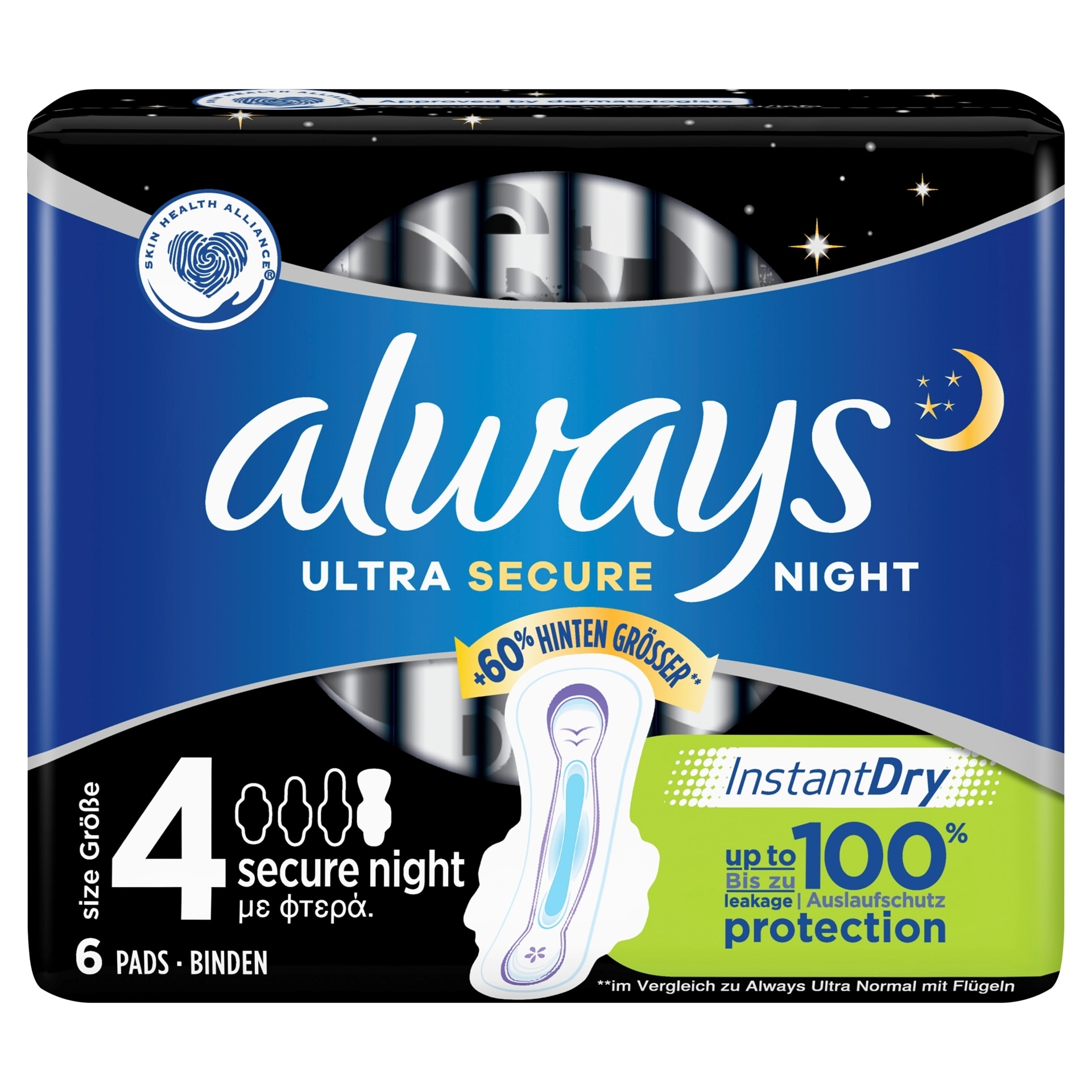 Always Napkin Ultra Night Secure Instant dry 6 Bucuri 925-262 - eMAG.ro