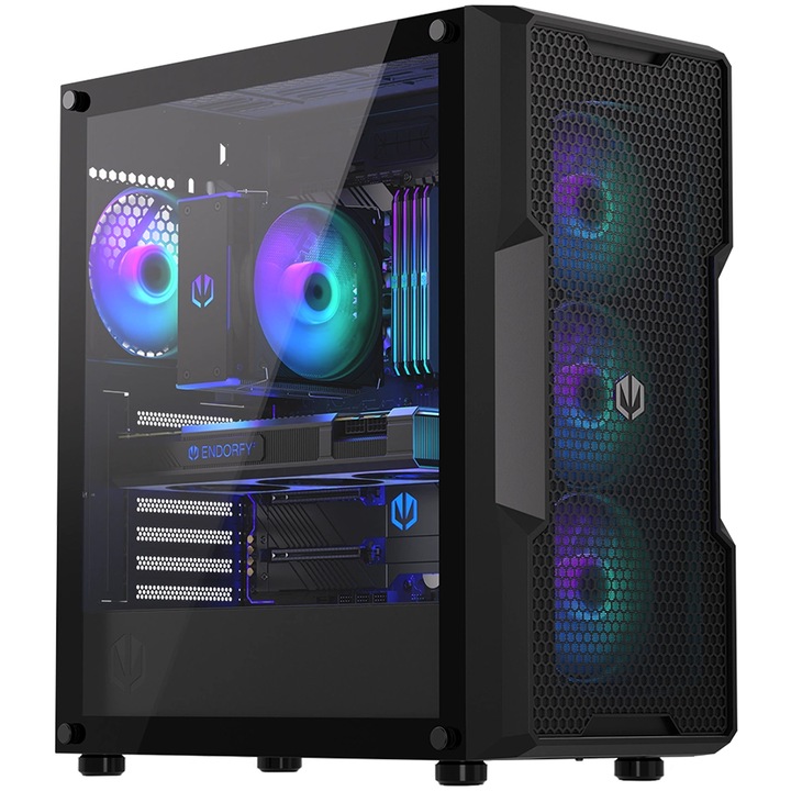 Настолен компютър PIC Game Ultimate R7-7800X3D RTX 5070 D5, PC-GU-R7.7800X3DRTX5070D5.32GB.1TBSSD, AMD Ryzen 7 7800X3D (8-ядрен) Tray, Inno3D GeForce RTX 5070 12GB GDDR7 Twin X2, ADATA LANCER BLADE RGB 32GB (2x16GB) DDR5 6000 MHz U-DIMM Black