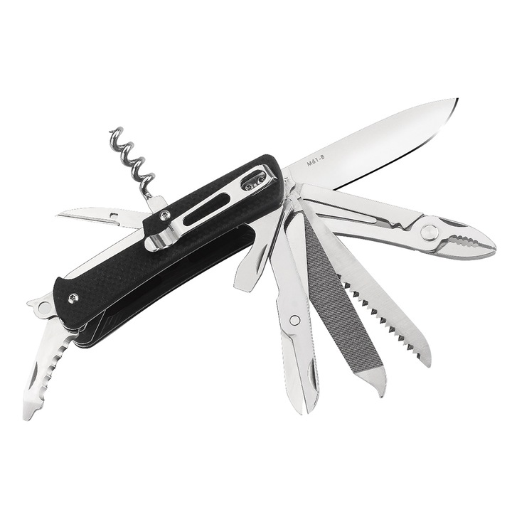 Cutit RUIKE M61-B, Pliabil, Zilnic, Multifunctional, Negru