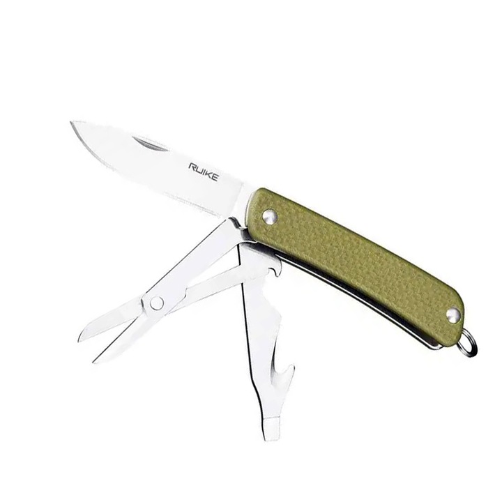 Нож RUIKE S31-G, Сгъваем, Ежедневен, Мултифункционален, Зелен