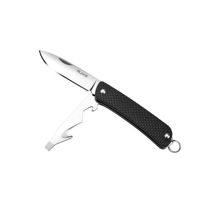 Нож RUIKE S21-B, Сгъваем, Ежедневен, Мултифункционален, Черен