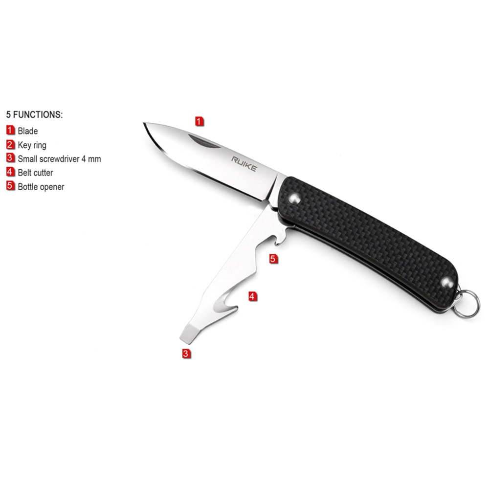 Cutit Ruike S21-B, Pliabil, Zilnic, Multifunctional, Negru - eMAG.ro