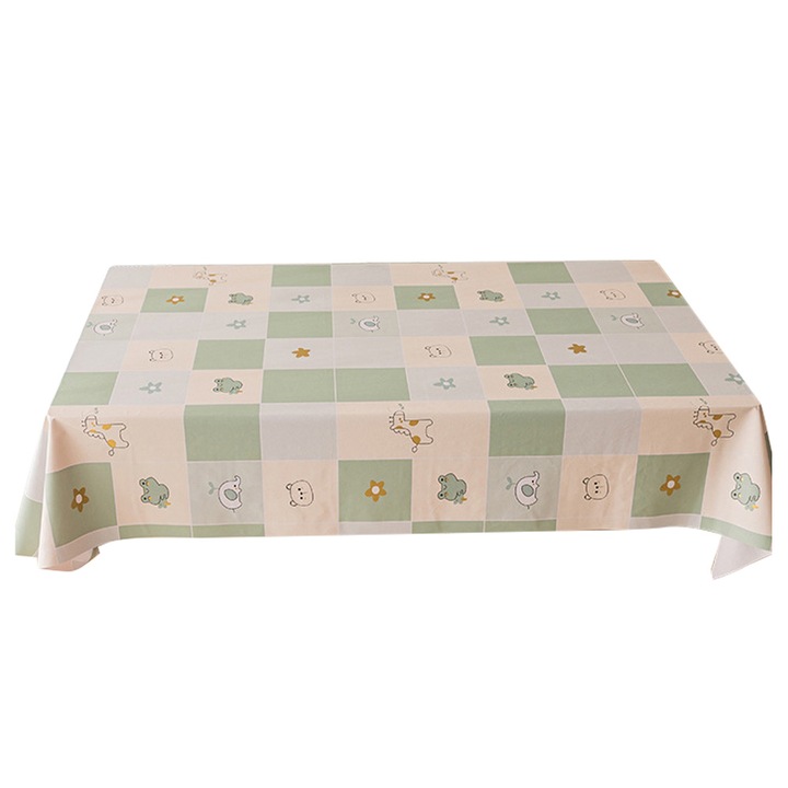 YANYXR téglalap alakú asztalterítő, PVC, kopásálló, vízálló, 140x90cm