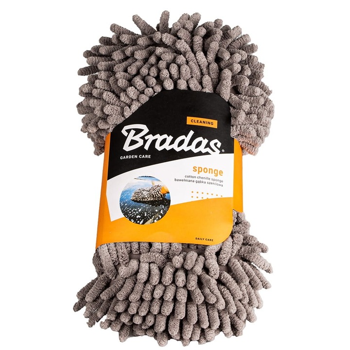 Burete auto, Bradas, Bumbac, Gri